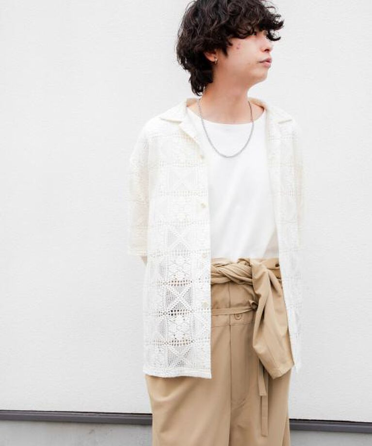 SENSE OF PLACE by URBAN RESEARCH「SENSE OF PLACE オープンネックルーズ ショートスリーブ Tシャツ」|Tシャツ・カットソー|