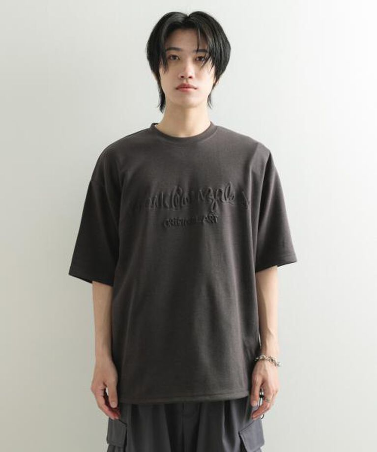 SENSE OF PLACE by URBAN RESEARCH「SENSE OF PLACE 『WEB限定』Mark Gonzales　プリントクルーネックドローコードTシャツ」|Tシャツ・カットソー|