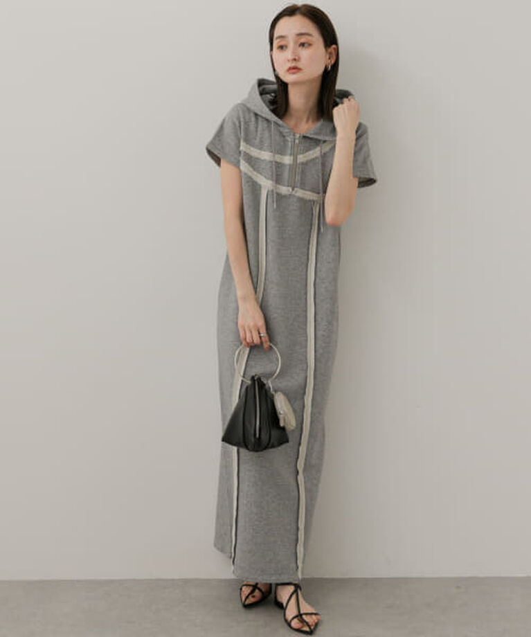 SENSE OF PLACE by URBAN RESEARCH「SENSE OF PLACE フーディージップワンピース」|ワンピース|