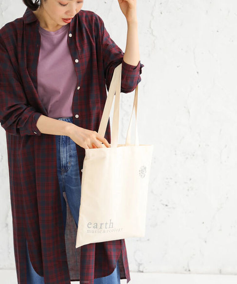 earth music&ecology「earth music&ecologyエコバッグ(平袋)」|ハンドバッグ|
