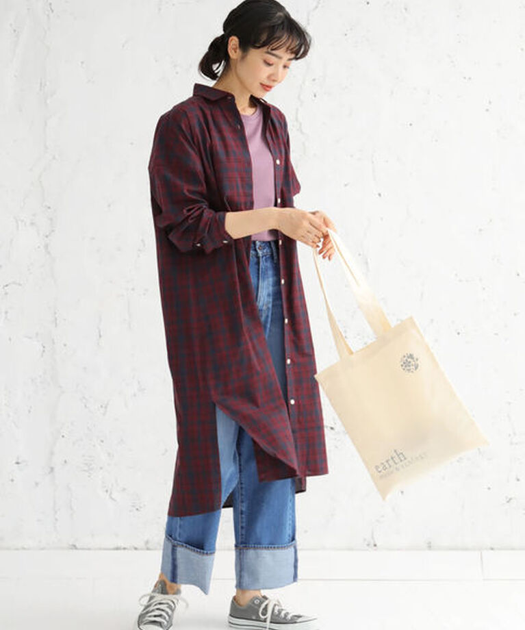 earth music&ecology「earth music&ecologyエコバッグ(平袋)」|ハンドバッグ|