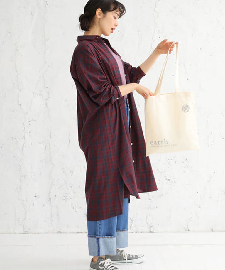 earth music&ecology「earth music&ecologyエコバッグ(平袋)」|ハンドバッグ|