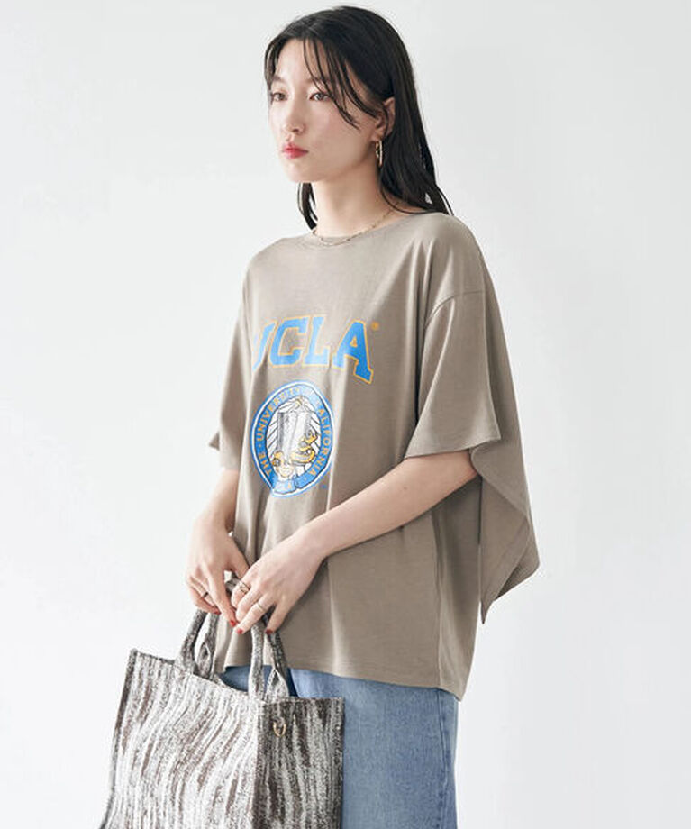 earth music&ecology「別注 UCLA バックフリルTシャツ」|Tシャツ・カットソー|