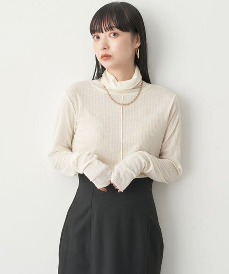 earth music&ecology「シアータートルネックプルオーバー」|Tシャツ・カットソー|