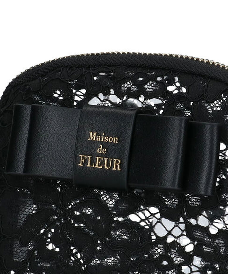 Maison de FLEUR「レースクリアリボンポーチ」|ポーチ|