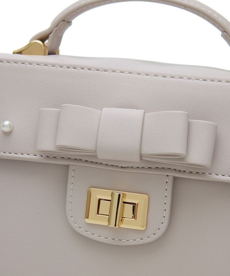 Maison de FLEUR「フロントリボントップハンドルバッグ」|ハンドバッグ|