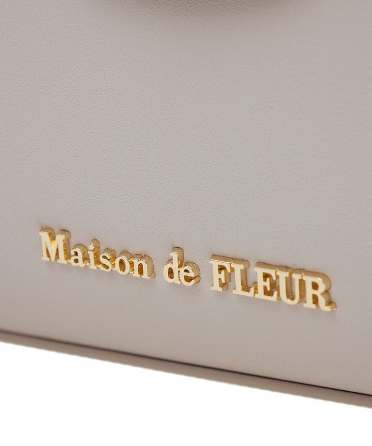 Maison de FLEUR「フロントリボントップハンドルバッグ」|ハンドバッグ|