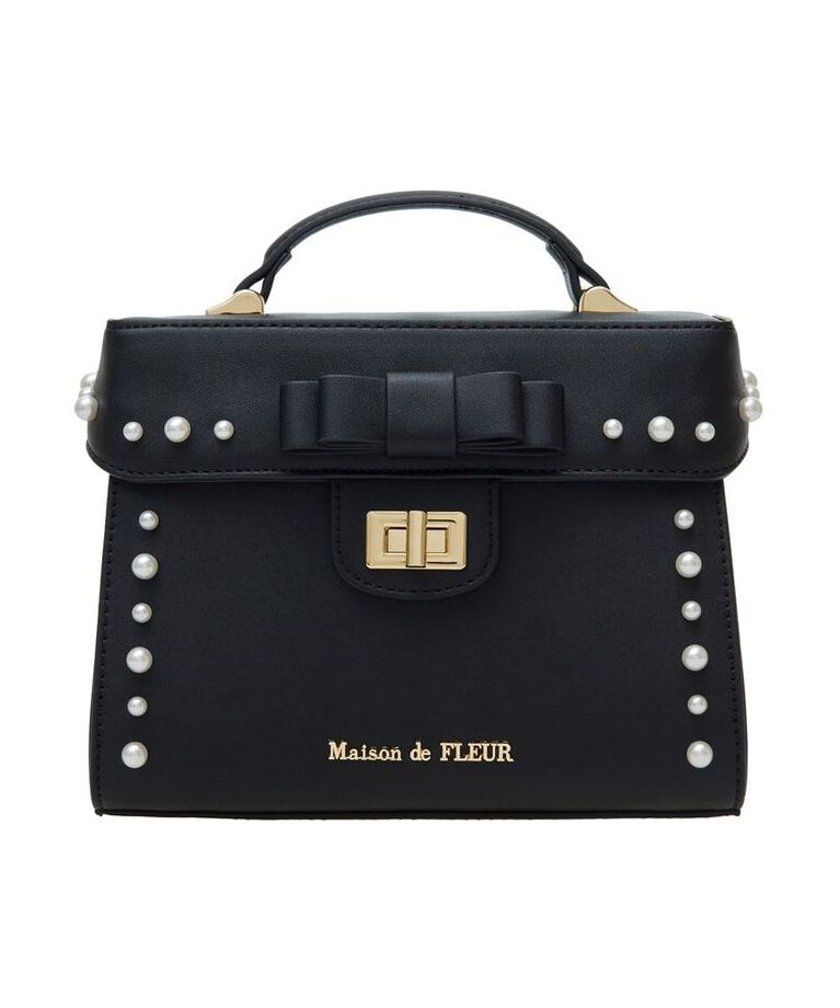 Maison de FLEUR「フロントリボントップハンドルバッグ」|ハンドバッグ|