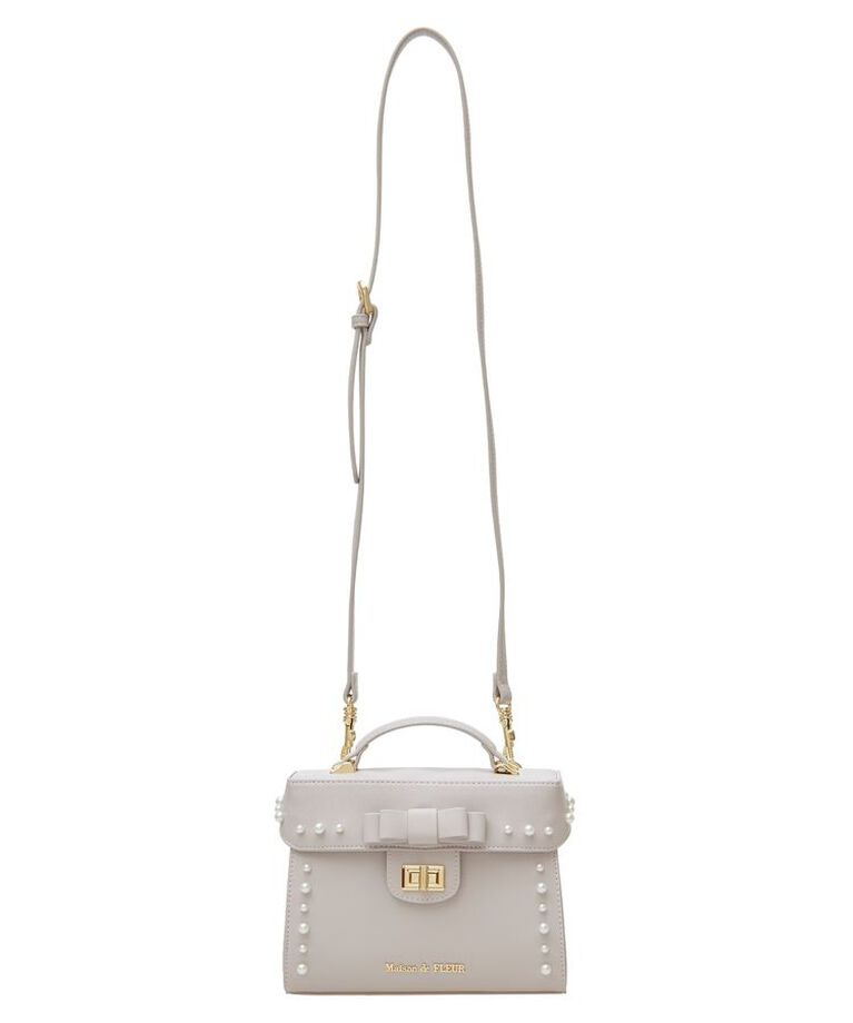 Maison de FLEUR「フロントリボントップハンドルバッグ」|ハンドバッグ|