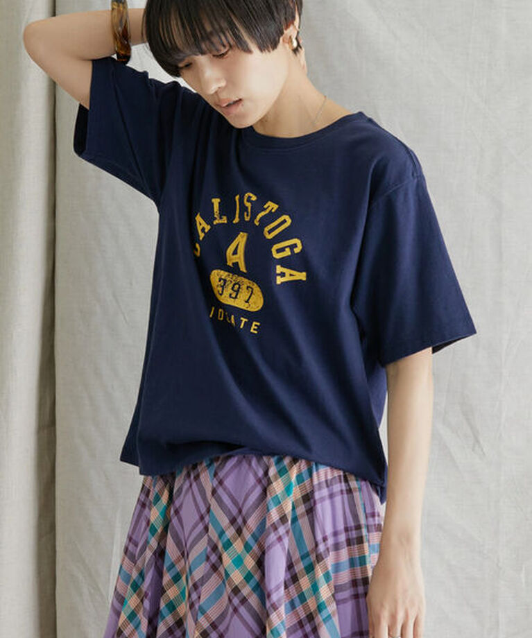  「バイオ加工ロゴカットプルオーバー」|Tシャツ・カットソー|