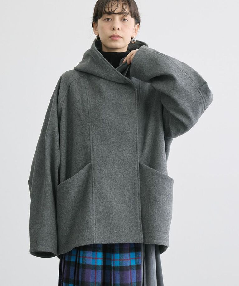 AMERICAN HOLIC「中空FIBERフーディーコクーンコート【軽量アウター】」|その他|