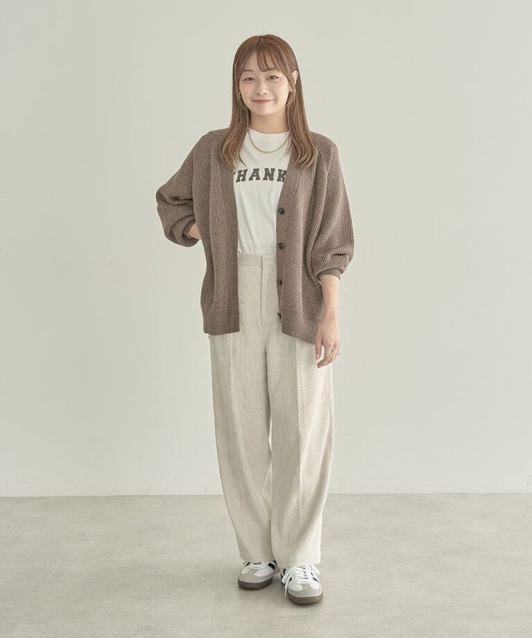 AMERICAN HOLIC「【WEB限定・小柄女性向け】コーデュロイタックワイドパンツ」|その他|