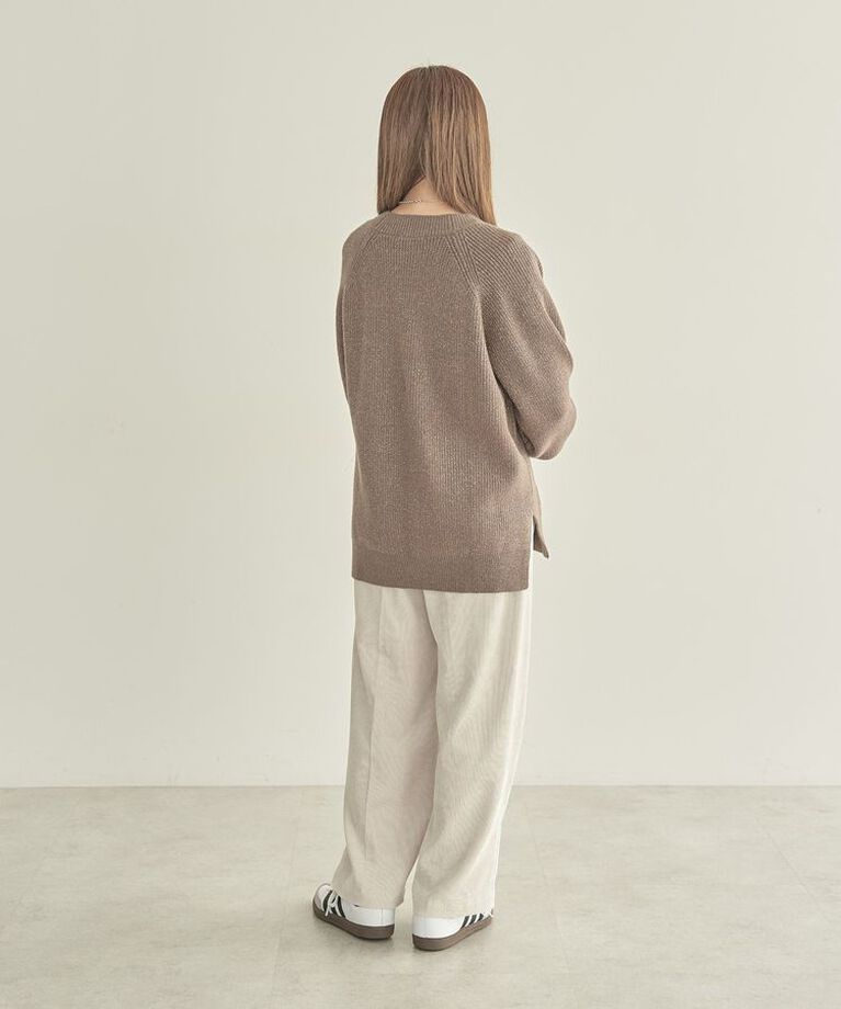 AMERICAN HOLIC「【WEB限定・小柄女性向け】コーデュロイタックワイドパンツ」|その他|