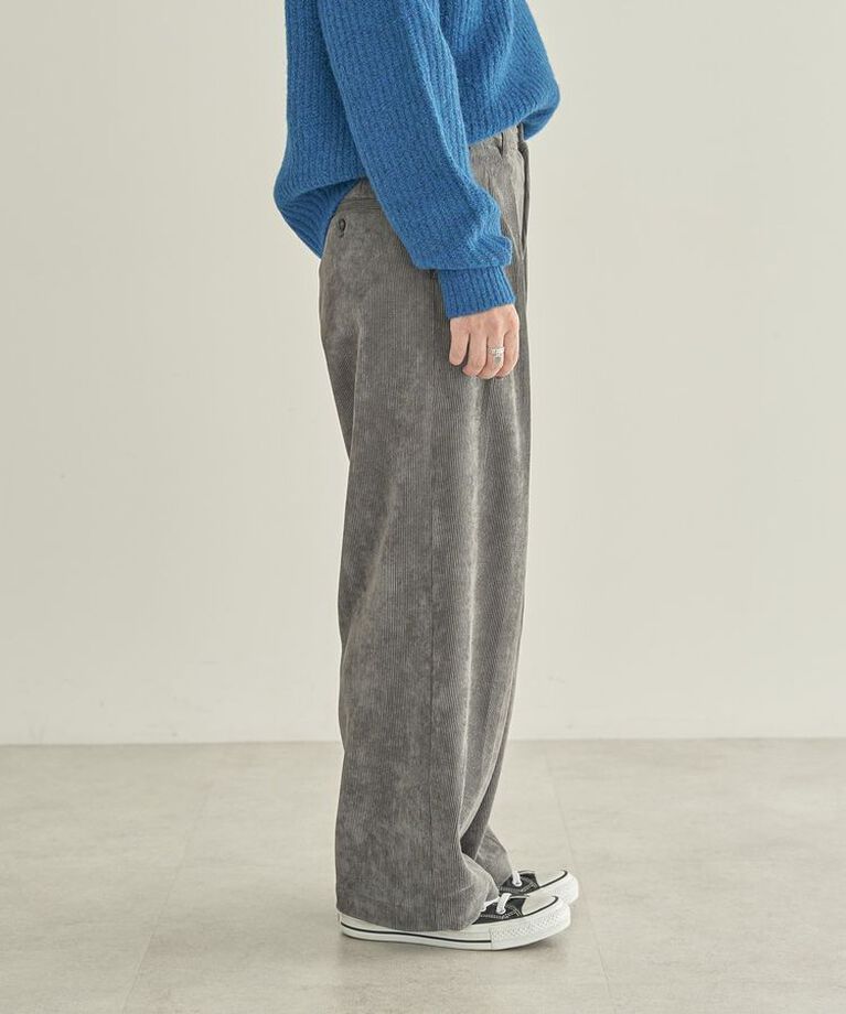 AMERICAN HOLIC「【WEB限定・小柄女性向け】コーデュロイタックワイドパンツ」|その他|