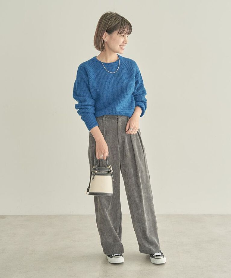 AMERICAN HOLIC「【WEB限定・小柄女性向け】コーデュロイタックワイドパンツ」|その他|