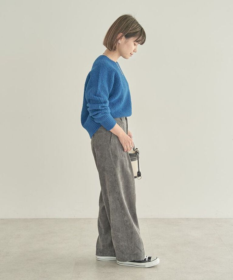 AMERICAN HOLIC「【WEB限定・小柄女性向け】コーデュロイタックワイドパンツ」|その他|