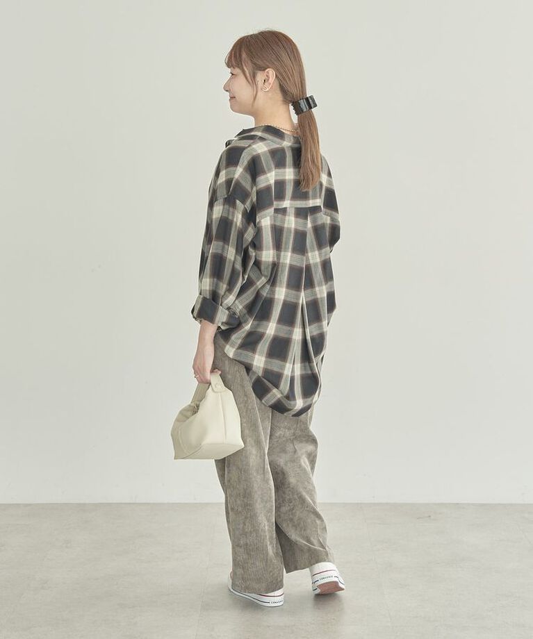 AMERICAN HOLIC「【WEB限定・小柄女性向け】コーデュロイタックワイドパンツ」|その他|