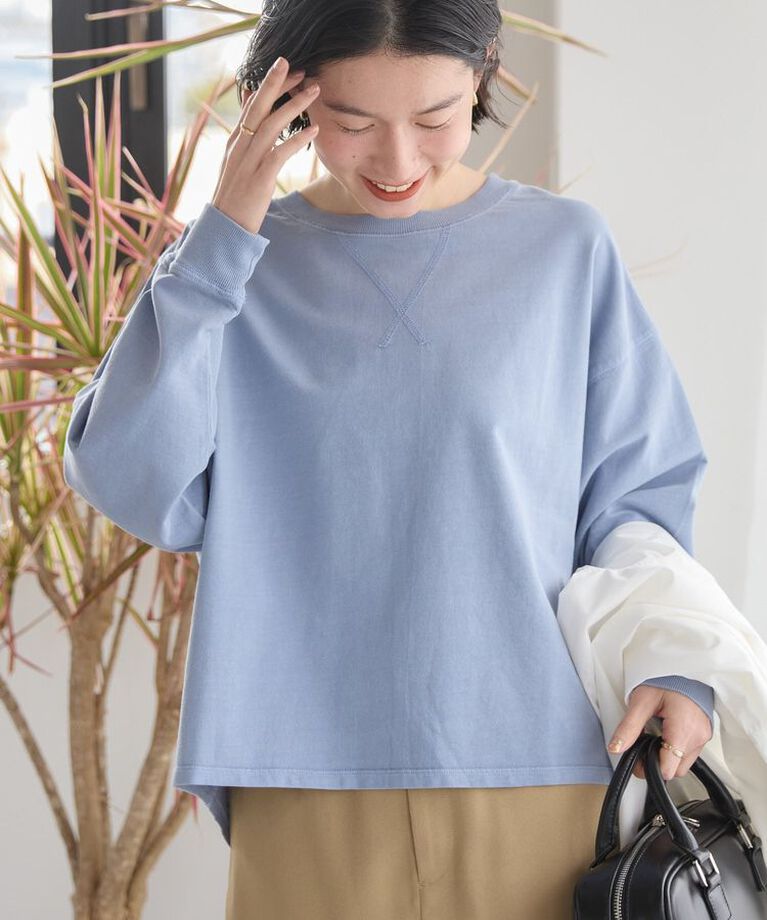 AMERICAN HOLIC「ピグメント加工裏毛ルーズプルオーバー」|Tシャツ・カットソー|