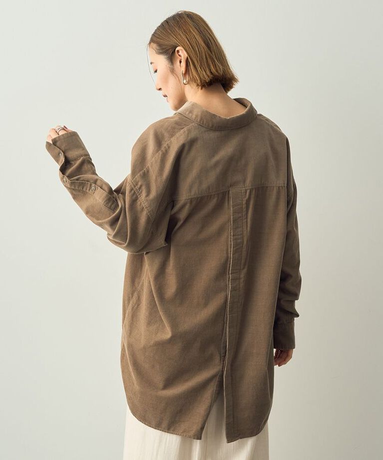 YECCA VECCA「コーデュロイバック釦デザインシャツ」|シャツ・ブラウス|