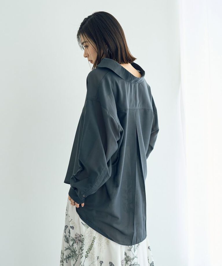 YECCA VECCA「サイドスリットシアーシャツ」|シャツ・ブラウス|