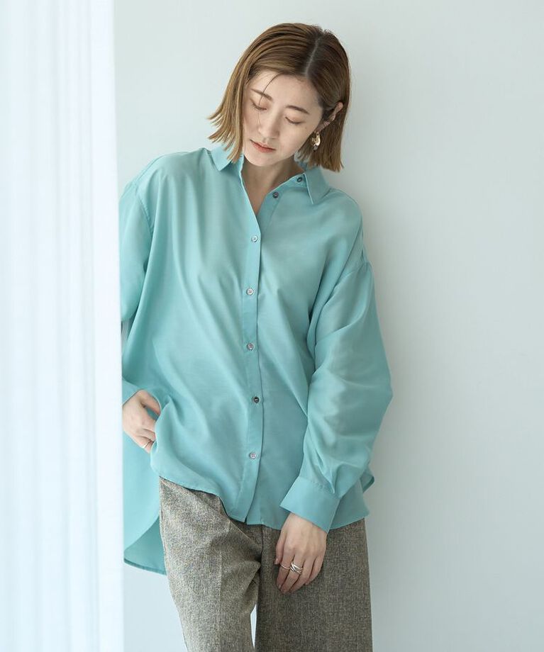 YECCA VECCA「サイドスリットシアーシャツ」|シャツ・ブラウス|Mint