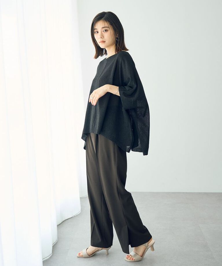 YECCA VECCA「ベルト付きタックストレートパンツ」|その他|