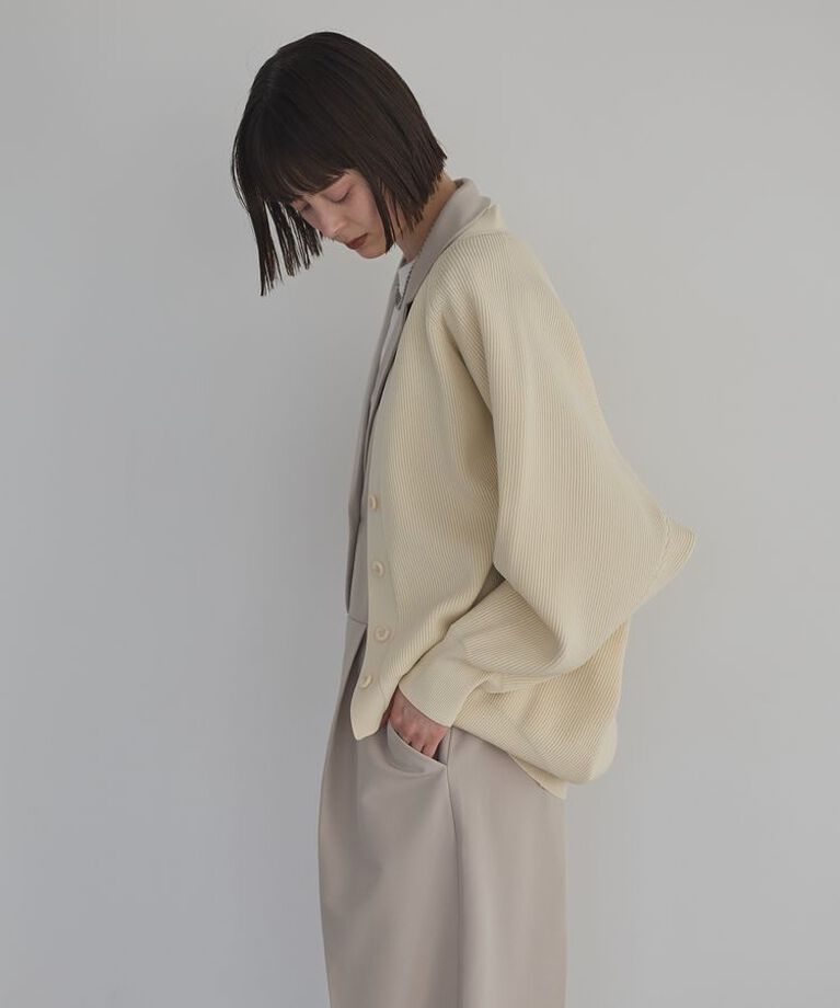 GARAGE OF GOOD CLOTHING「Vネック畔編みフォルムカーデ」|カーディガン|
