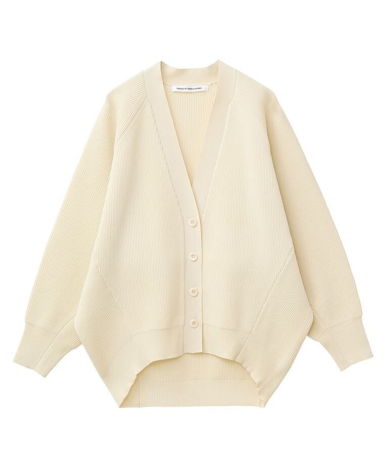 GARAGE OF GOOD CLOTHING「Vネック畔編みフォルムカーデ」|カーディガン|