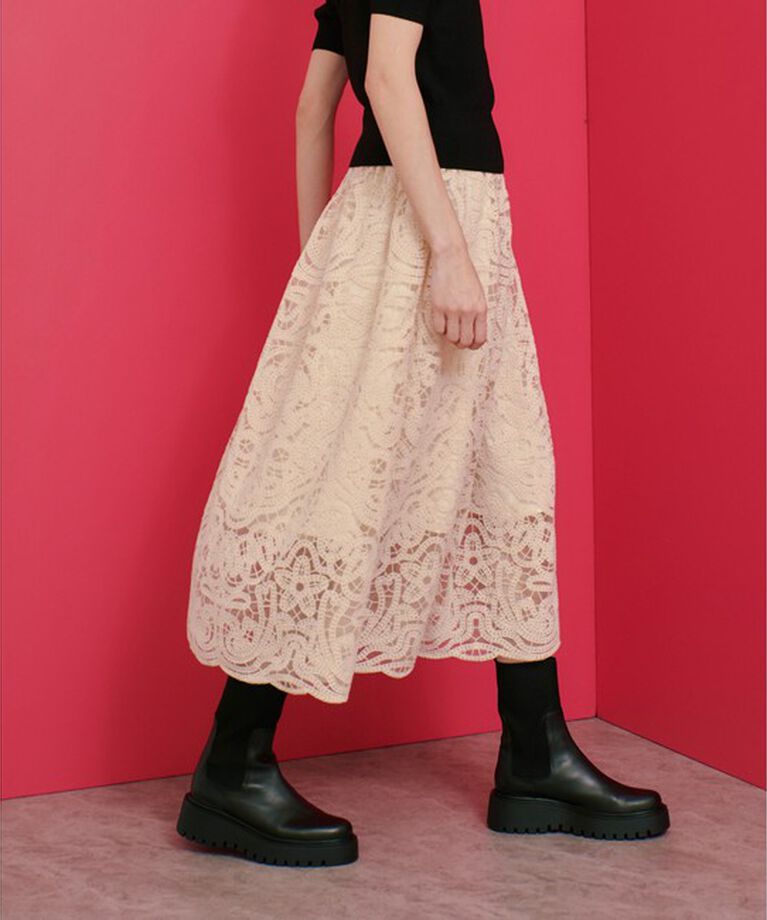 LOULOU WILLOUGHBY「【LOULOU WILLOUGHBY】モール刺繍スカート」|スカート|