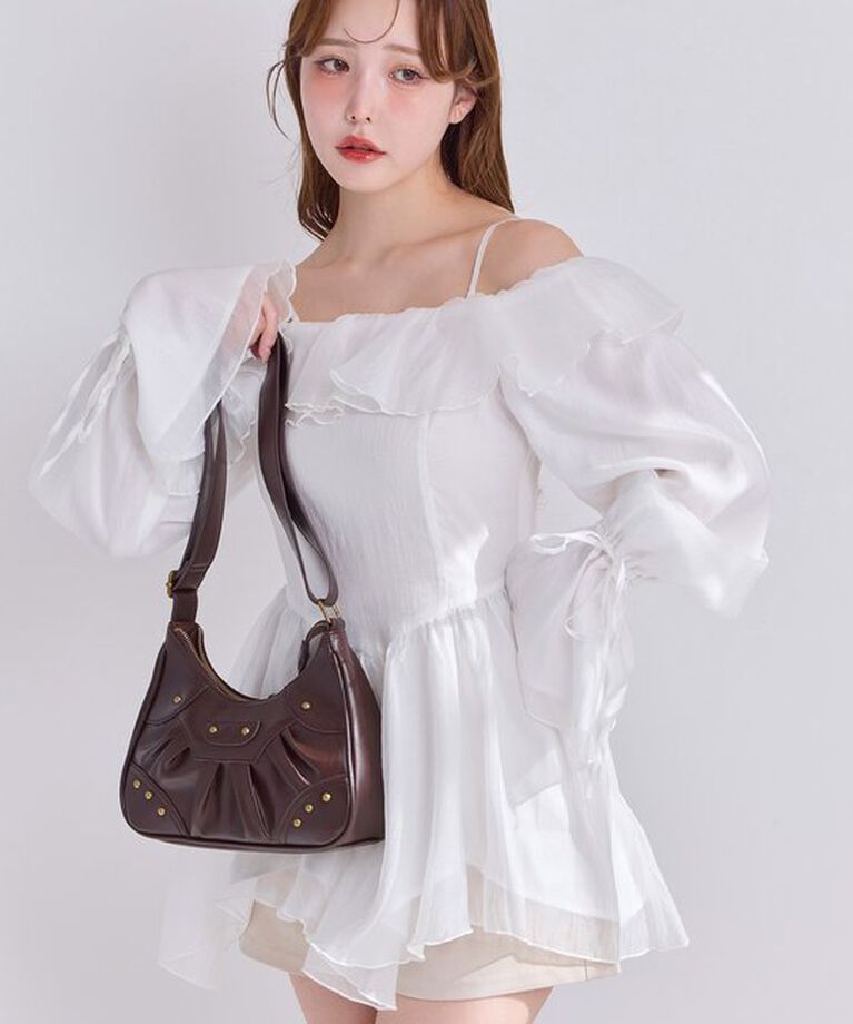  「【Dreamy collection】シアーオフショルチュニック」|シャツ・ブラウス|