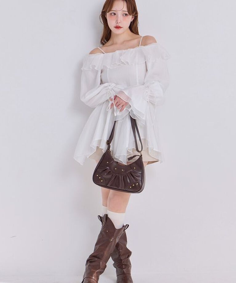  「【Dreamy collection】シアーオフショルチュニック」|シャツ・ブラウス|