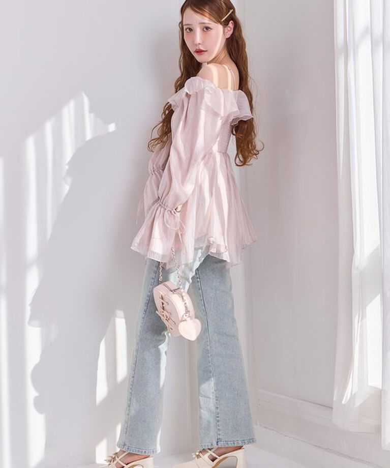  「【Dreamy collection】シアーオフショルチュニック」|シャツ・ブラウス|