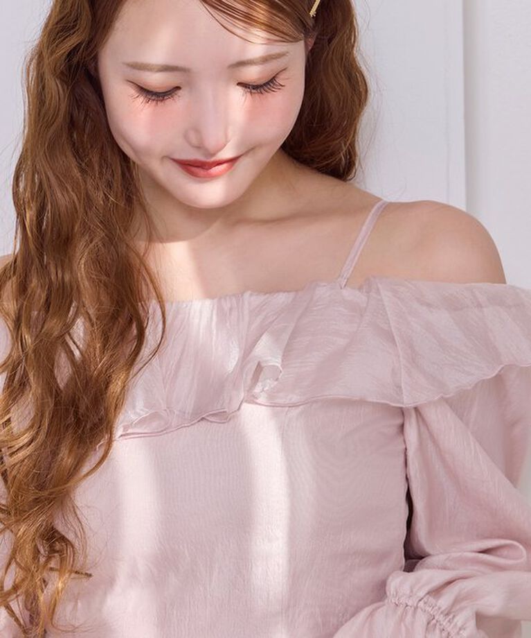  「【Dreamy collection】シアーオフショルチュニック」|シャツ・ブラウス|