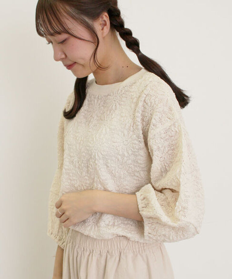 Samansa Mos2「コクーンスリーブレーストップス」|Tシャツ・カットソー|