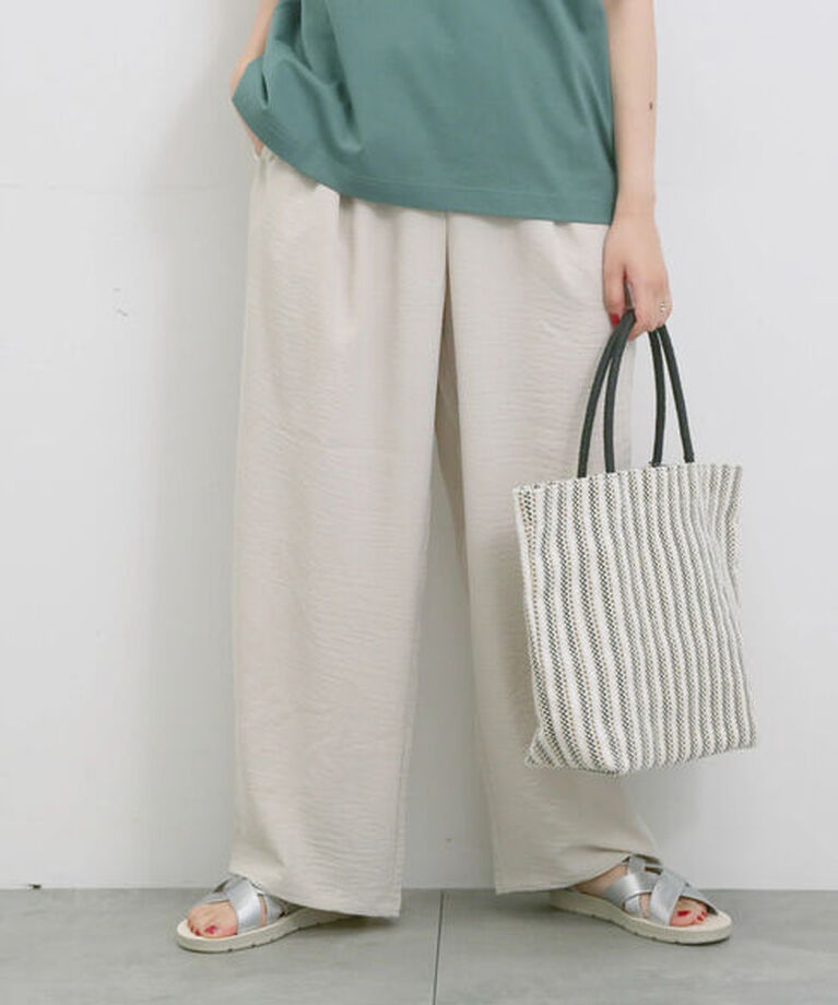 Samansa Mos2 blue「【接触冷感】イージーパンツ」|その他|