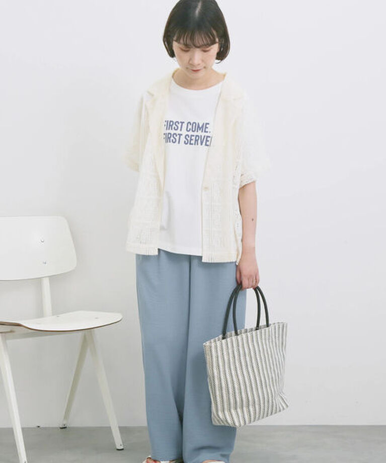 Samansa Mos2 blue「【接触冷感】イージーパンツ」|その他|