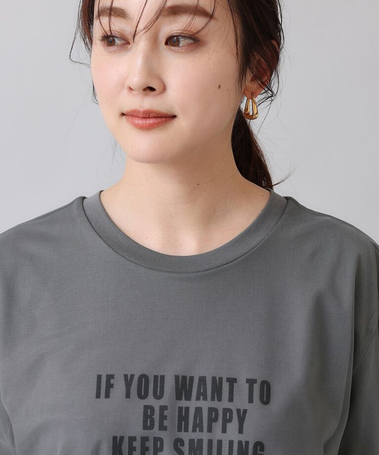 UNTITLED「【カジュアル／シアー】チュールロゴTシャツ」|Tシャツ・カットソー|