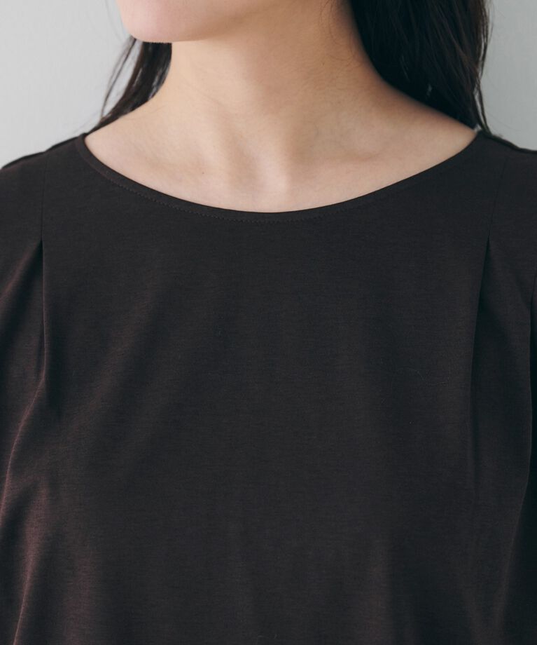 UNTITLED「【洗える】タック入りフレンチスリーブプルオーバー」|Tシャツ・カットソー|