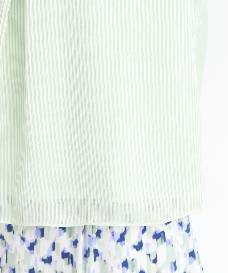 Reflect「【春SALE／手洗い可】シアーシャドーストライプブラウス」|シャツ・ブラウス|