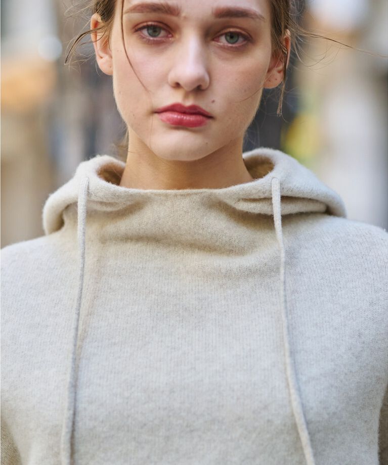 DRESSTERIOR「【限定カラーあり】カシミヤブレンドフードニット」|ニット・セーター|