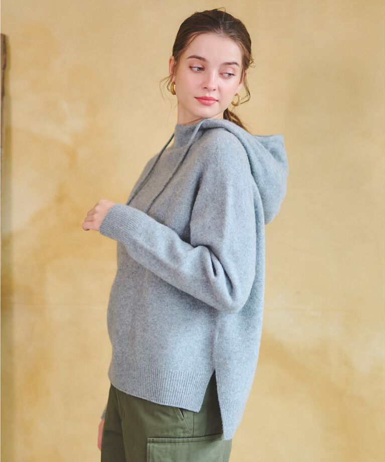 DRESSTERIOR「【限定カラーあり】カシミヤブレンドフードニット」|ニット・セーター|