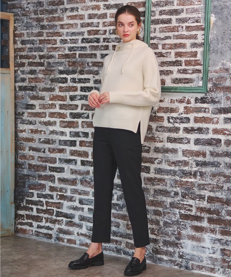 DRESSTERIOR「【限定カラーあり】カシミヤブレンドフードニット」|ニット・セーター|