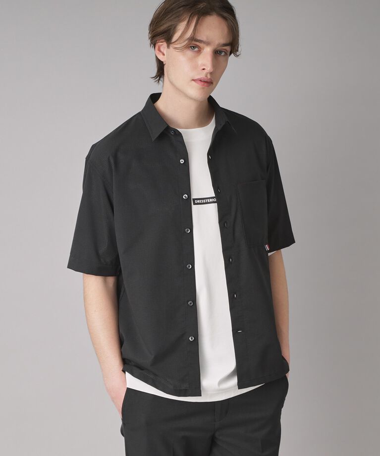 DRESSTERIOR「【セットアップ可/撥水性/UVカット/Safari5月号掲載】COOL DOTS ショートスリーブシ」|シャツ・ブラウス|