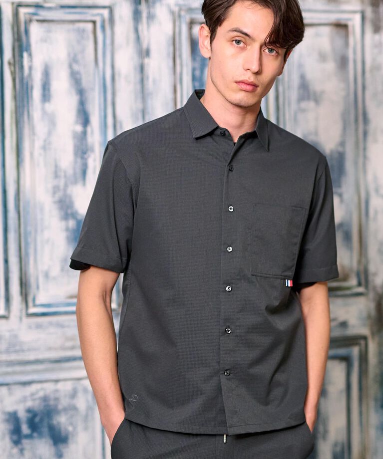 DRESSTERIOR「【セットアップ可/撥水性/UVカット/Safari5月号掲載】COOL DOTS ショートスリーブシ」|シャツ・ブラウス|