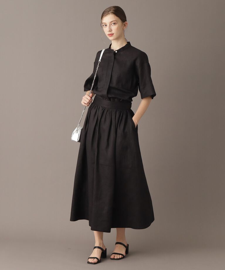 DRESSTERIOR「【洗える／ふんわり軽やか】フレンチリネンタックギャザースカート」|スカート|