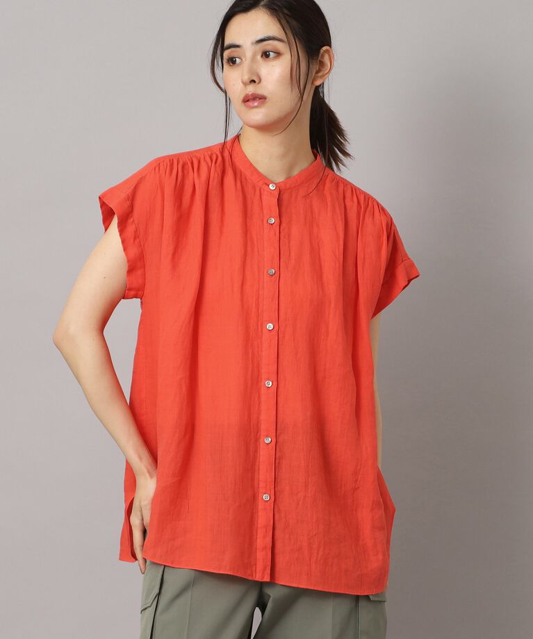 DRESSTERIOR「ガーメントダイラミーフレンチシャツ」|シャツ・ブラウス|
