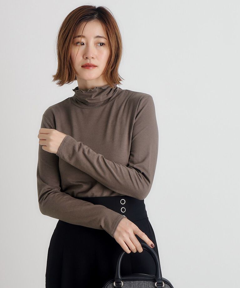 grove「【吸湿発熱MW】メロータートルネックプルオーバー」|Tシャツ・カットソー|ﾄｰﾌﾟ(054)