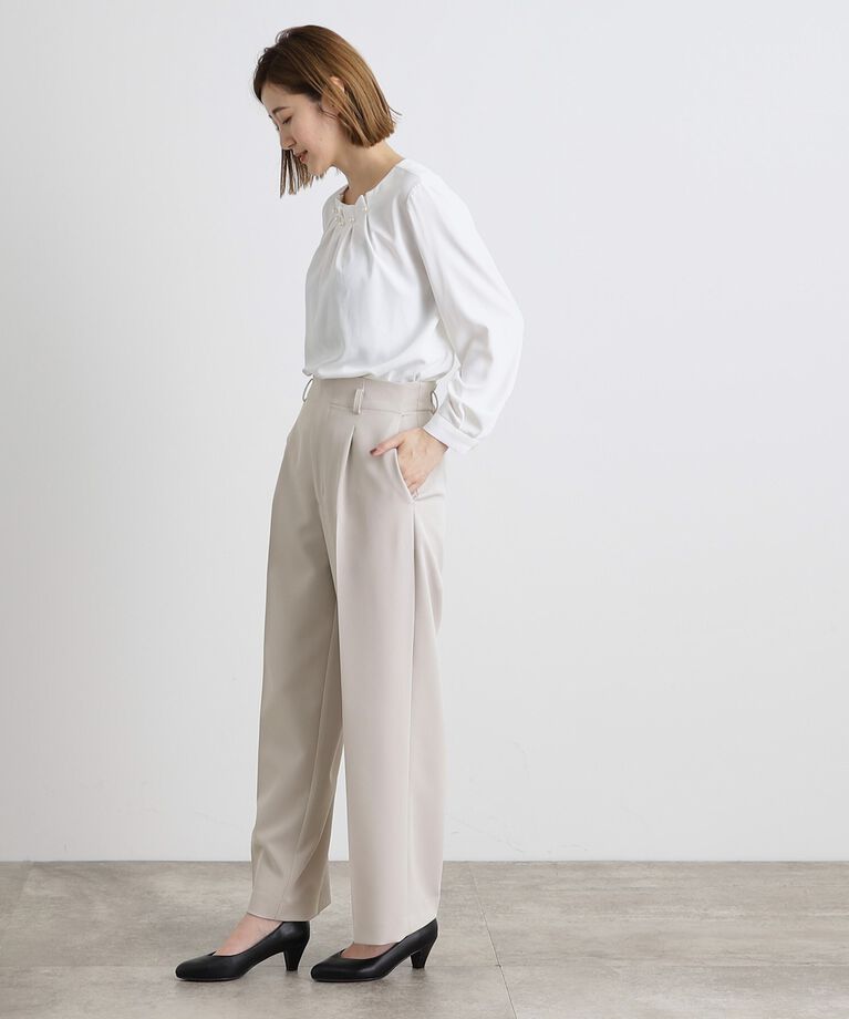 grove「【洗える】しなやかストレッチワイドパンツ」|その他|