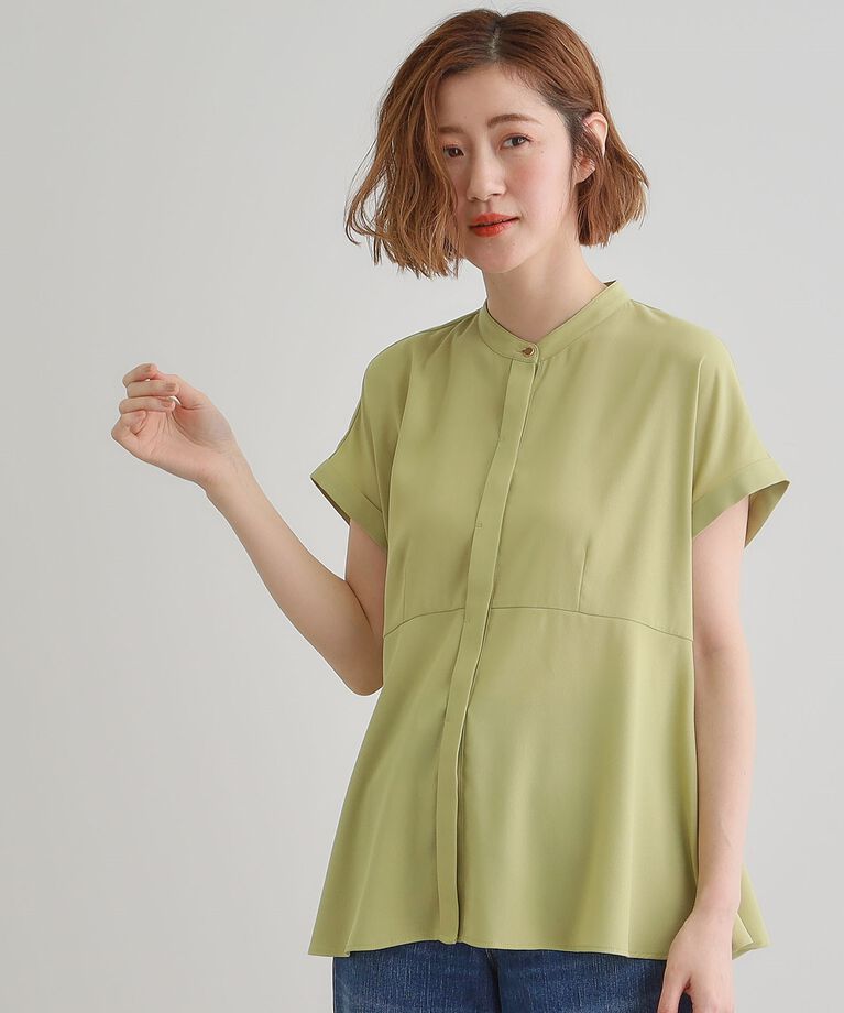 grove「きちんと感もこなれ感も1枚で叶う　優秀ペプラムシャツブラウス」|シャツ・ブラウス|