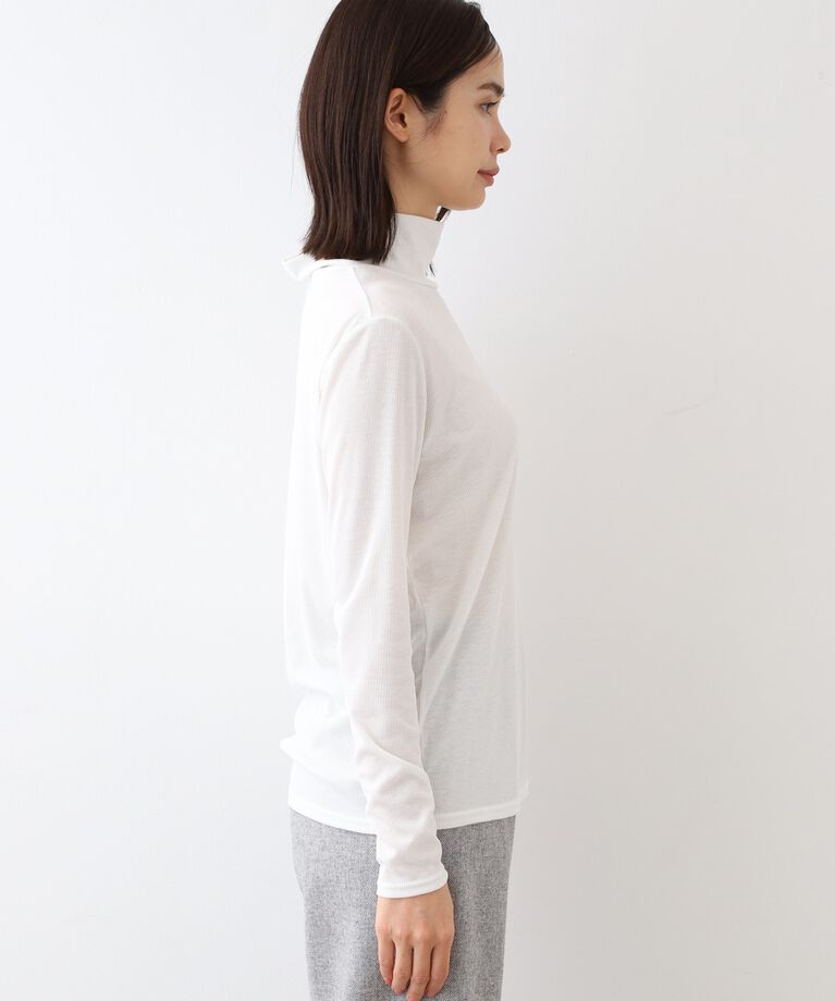 INDIVI「【洗える／インナー活躍！】ハイネックカットソートップス」|Tシャツ・カットソー|